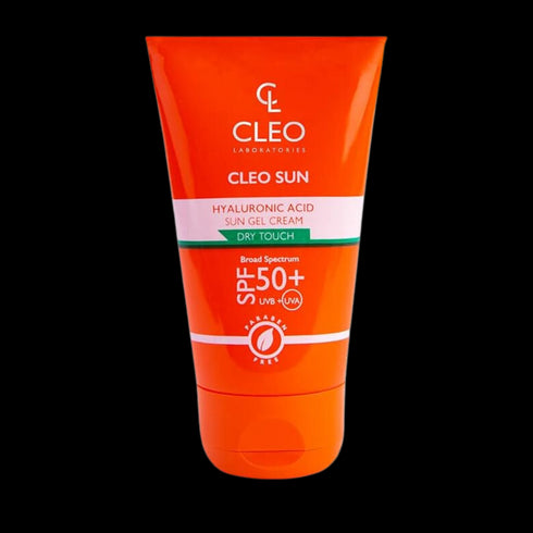 كليو جل كريم للحماية من الشمس بحمض الهيالورونيك معامل حماية (+50) 50 مل - Cleo laboratories